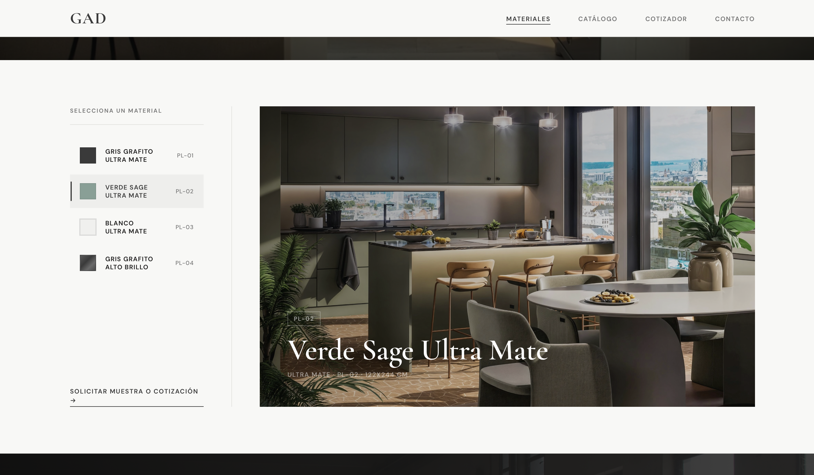 GAD Import material selector
